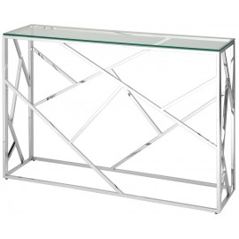 Консоль Арт Деко 115х30, серебро